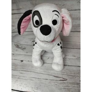 Disney 101 Dalmations Patch Dog Plush Soft Stuffed Red Collar 12” Cruela puppy